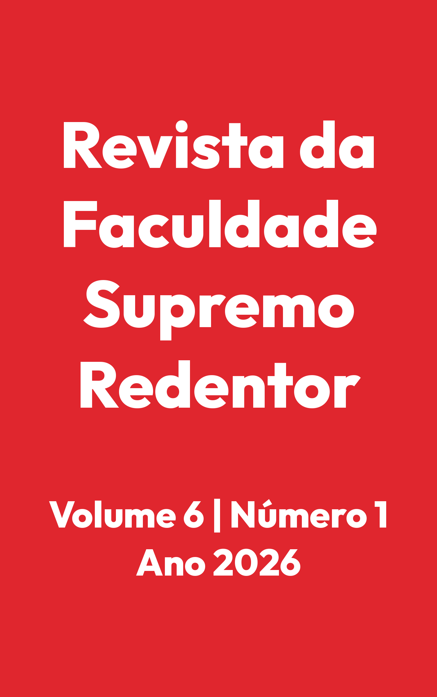 					Visualizar Revista da Faculdade Supremo Redentor, v. 6, n. 1, 2026 
				